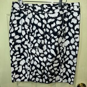 LOFT SKIRT cool abstract pattern NWT